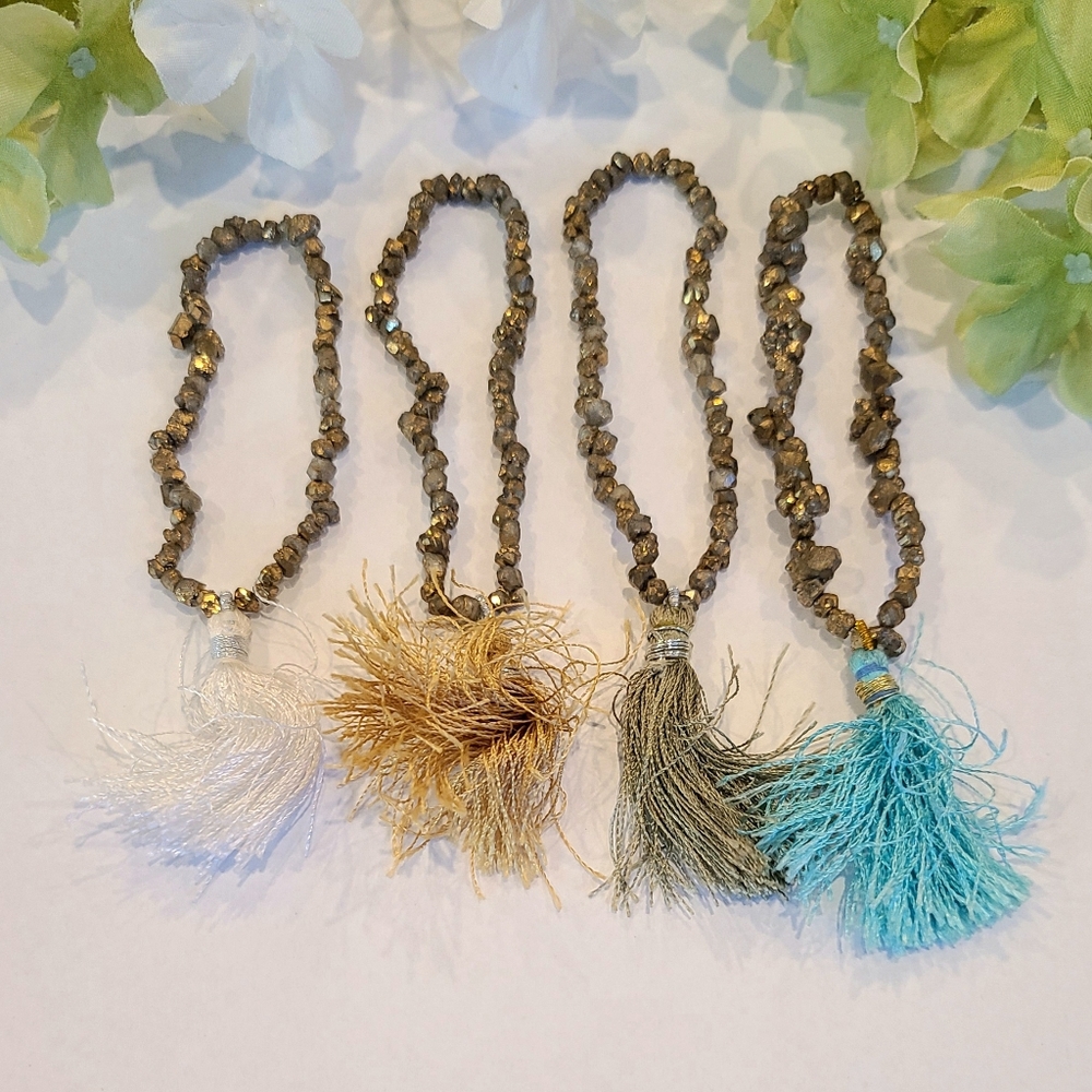 Lena Bernard Tassel Bracelet Set